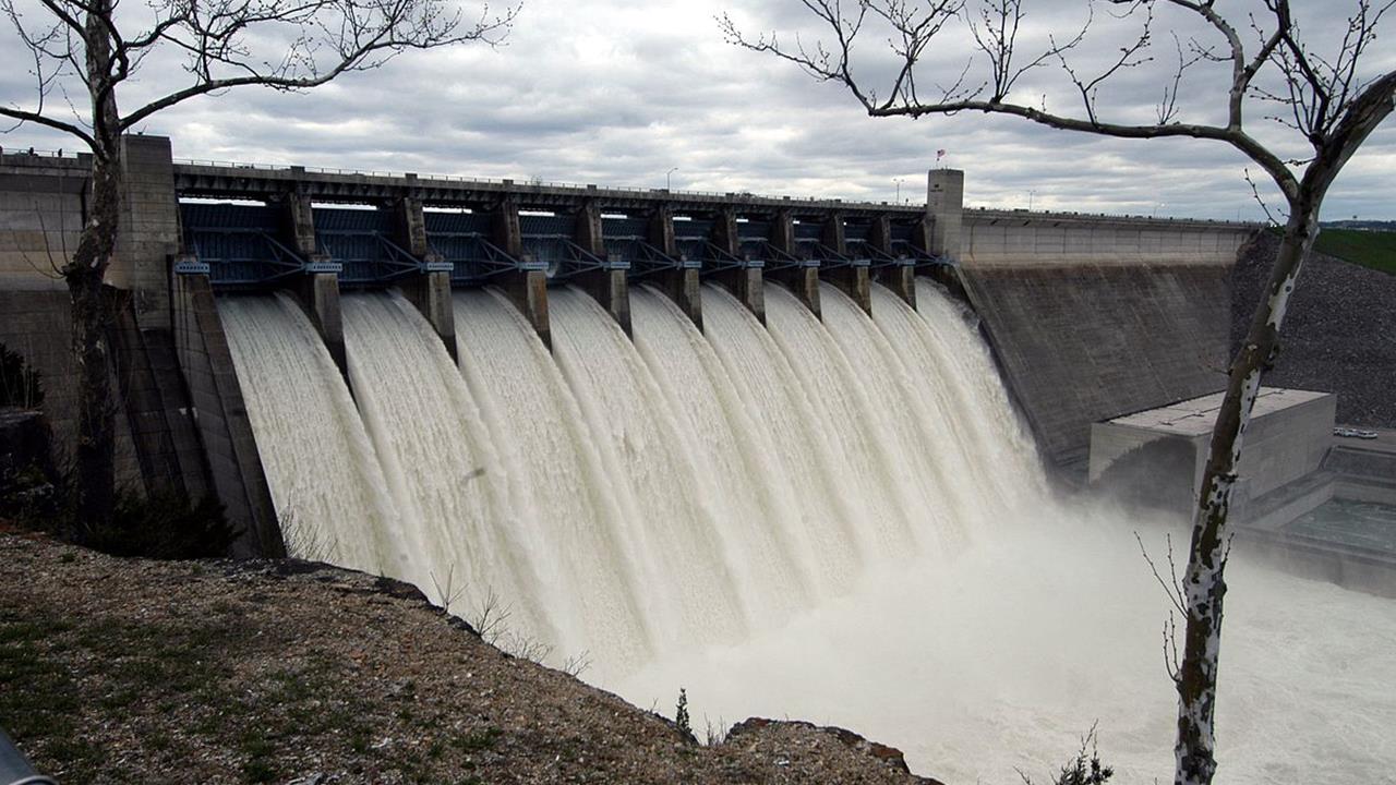 Table Rock Lake Dam In Branson Missouri